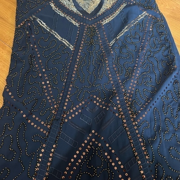 NEW w/tags Blue Sequined dress size Small - Picture 4 of 4